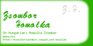 zsombor homolka business card